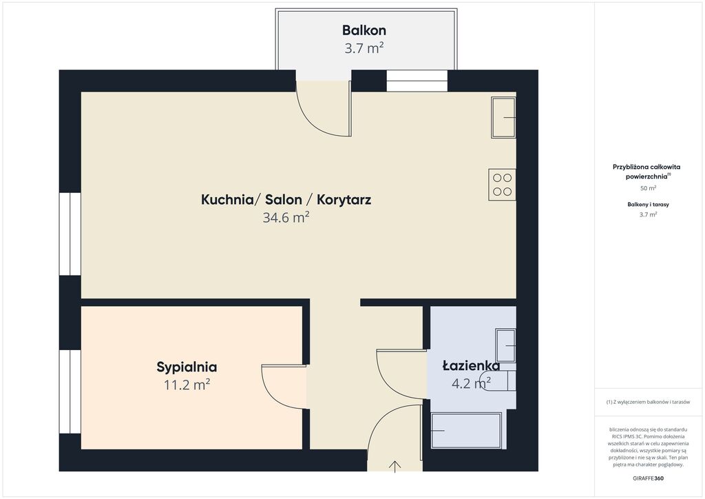 2 pok | aneks | przytulne | balkon | ul. Poleska