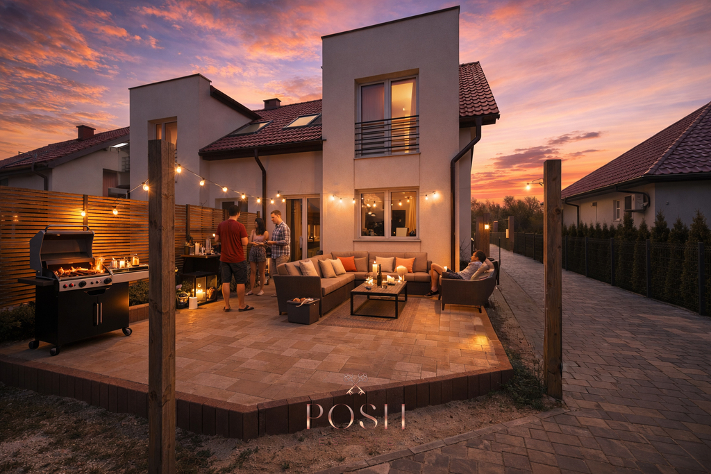 Bliźniak w Sokołowicach | Pompa ciepła | Taras!