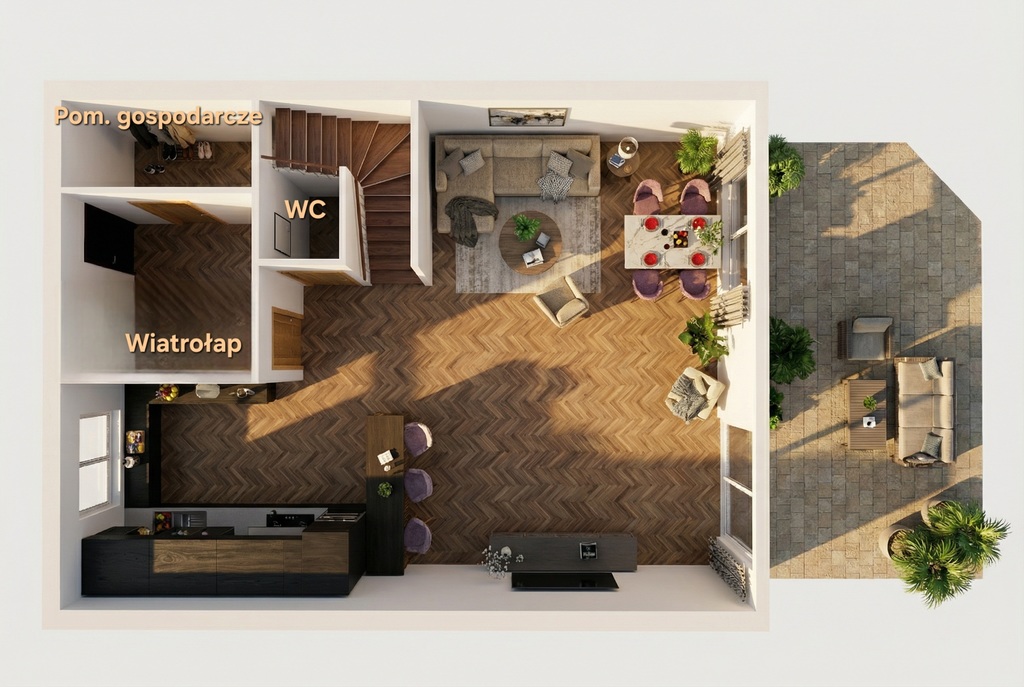 Bliźniak w Sokołowicach | Pompa ciepła | Taras!