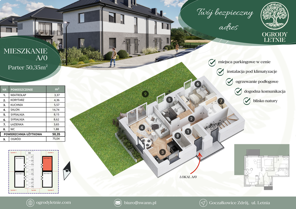 nowe | bez wkładu własnego | ogródek | 0 zł PCC