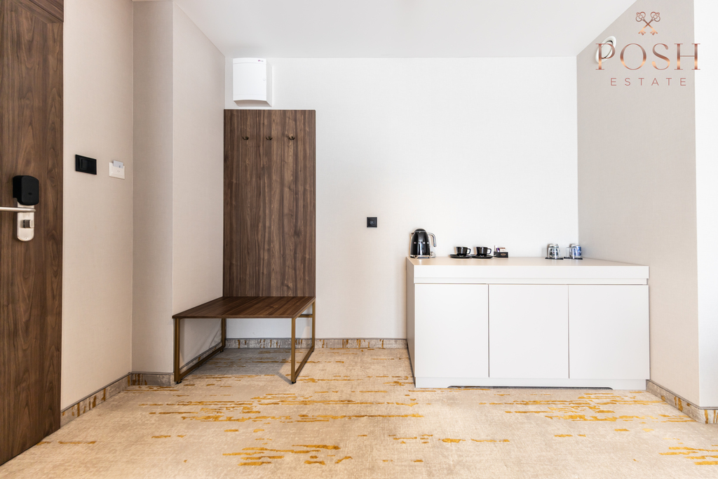 widok na basen | inwestycja | balkon |własna sauna